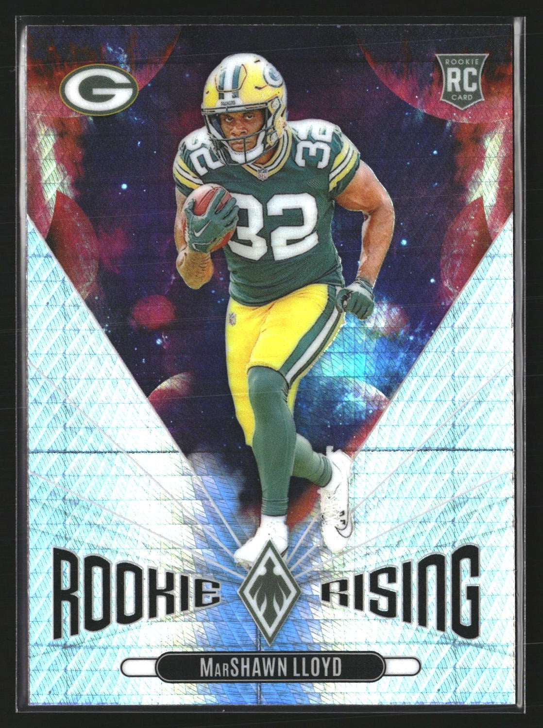 MarShawn Lloyd 2024 Panini Phoenix RR-MLD Rookie Rising Hyper Green Bay Packers