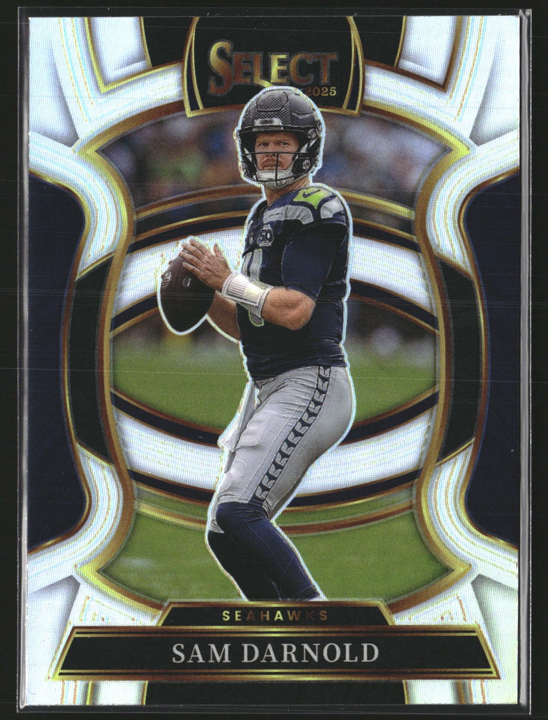 Sam Darnold 2025 Panini Select 13 Silver Prizm Seattle Seahawks