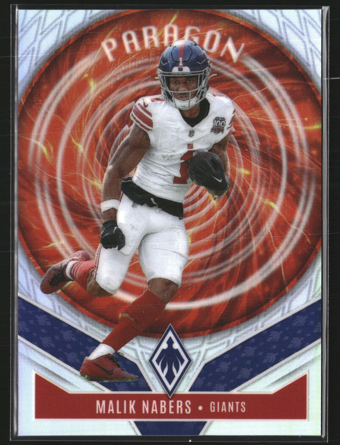 Malik Nabers 2025 Panini Phoenix 5 Paragon New York Giants