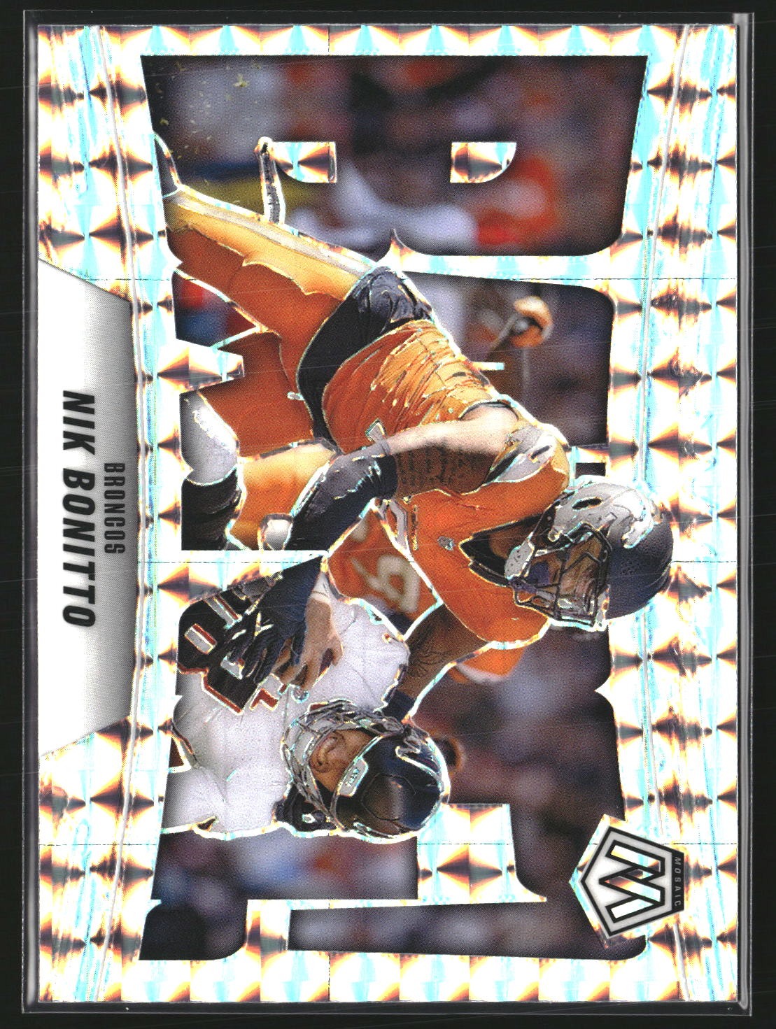Nik Bonitto 2025 Panini Mosaic 5 Bang! Mosaic Denver Broncos