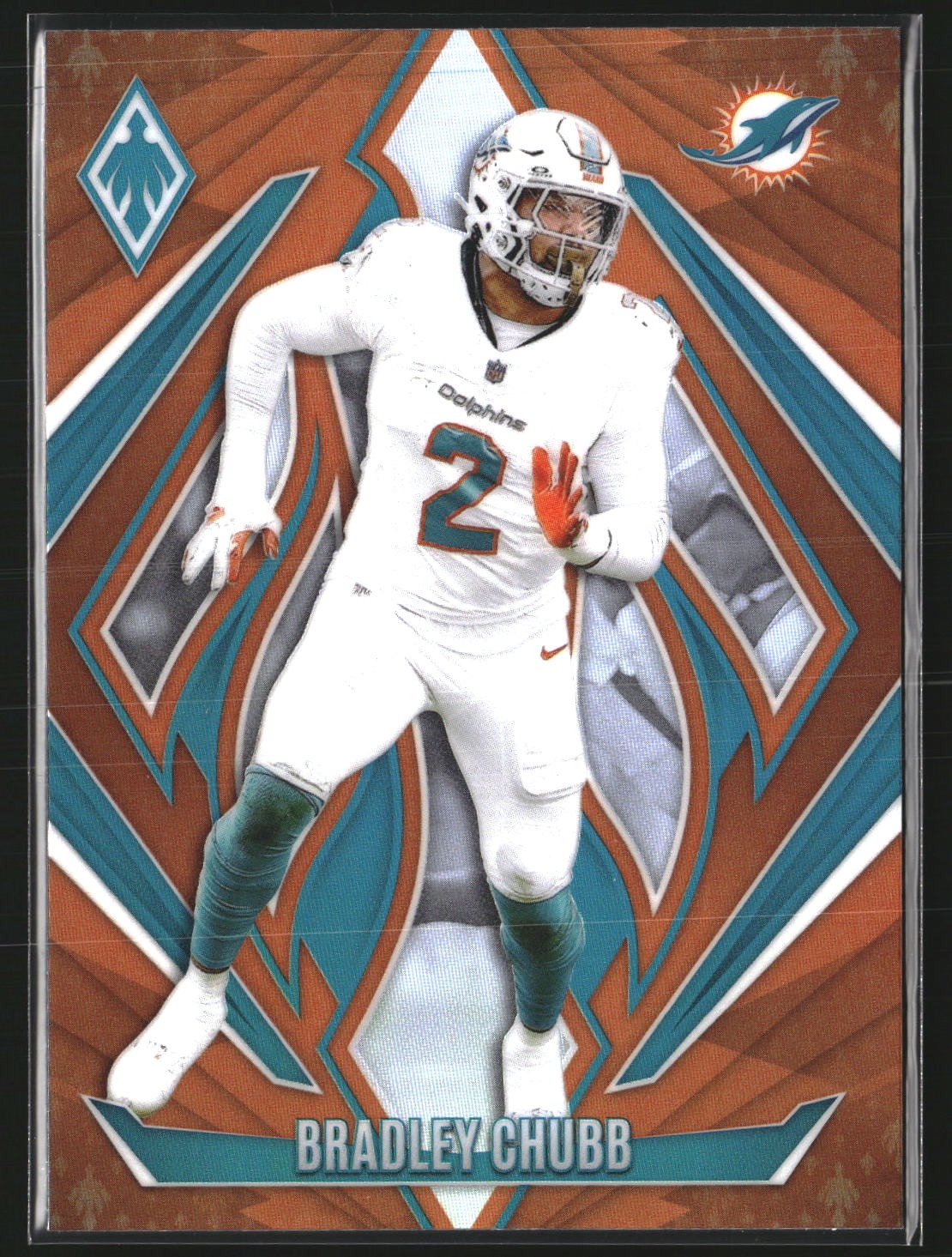 Bradley Chubb 2024 Panini Phoenix 15 Orange Miami Dolphins