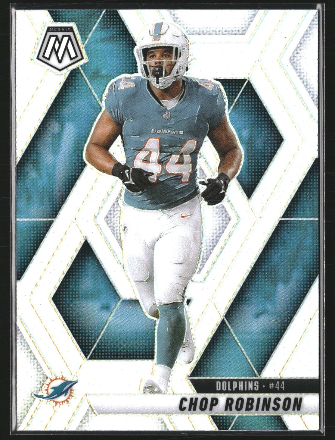 Chop Robinson 2025 Panini Mosaic 20 Silver Miami Dolphins