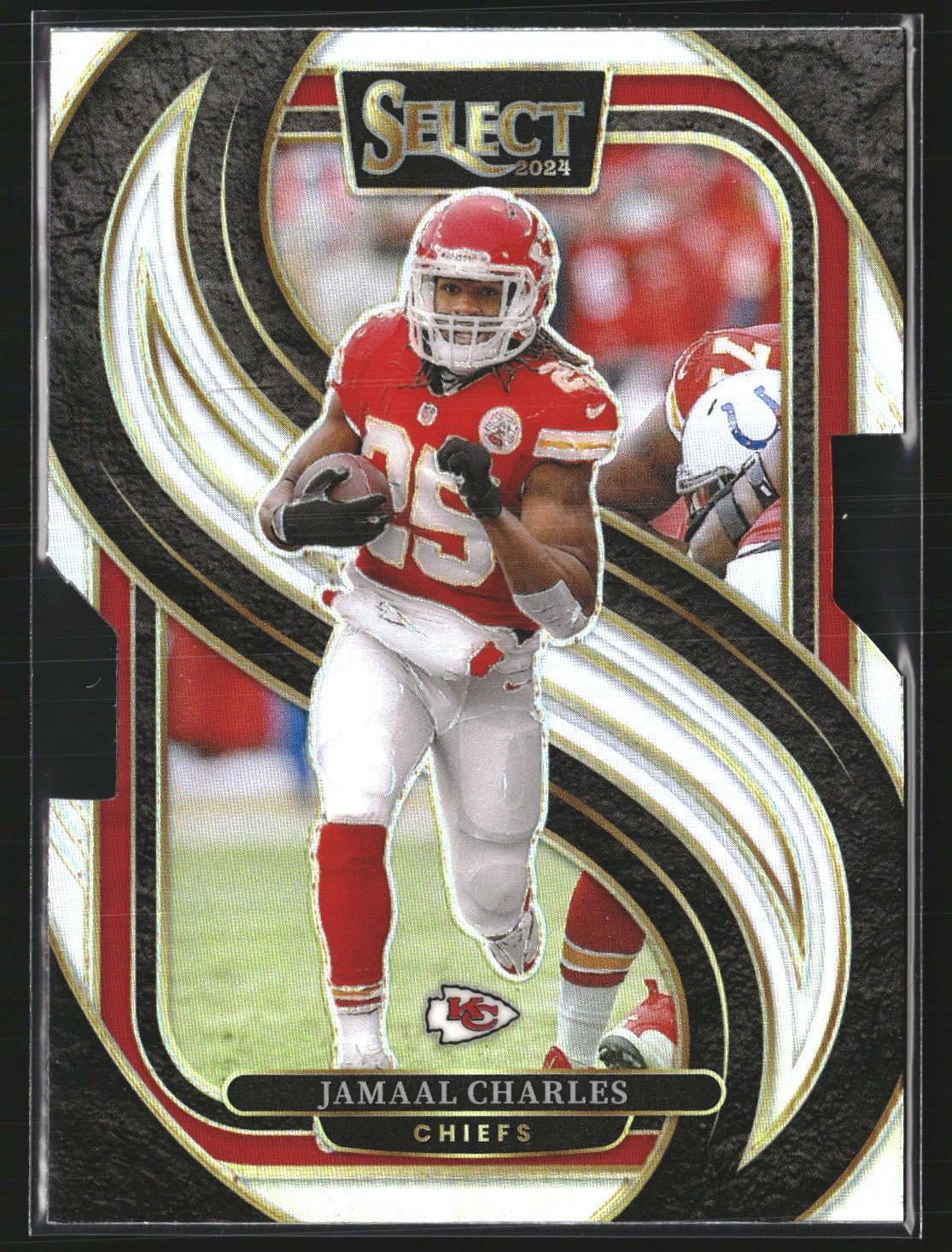 Jamaal Charles 2024 Panini Select 166 Silver Prizm Die Cut Kansas City Chiefs