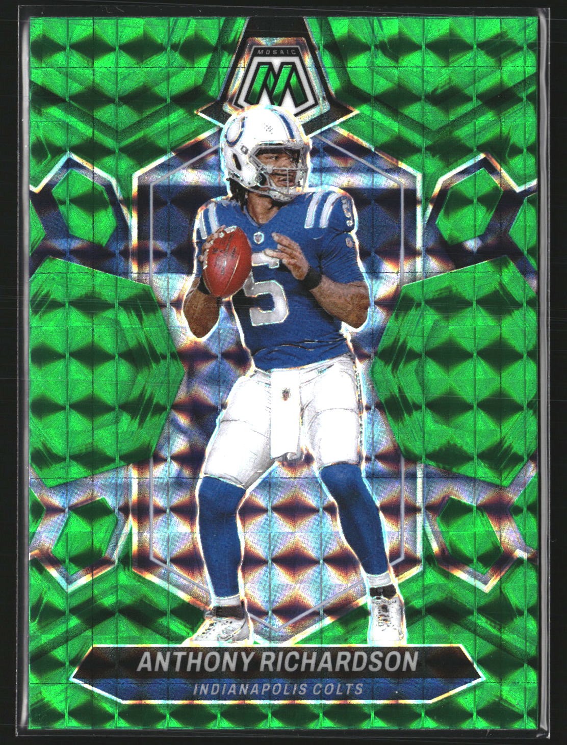 Anthony Richardson 2024 Panini Mosaic 92 Mosaic Green Indianapolis Colts