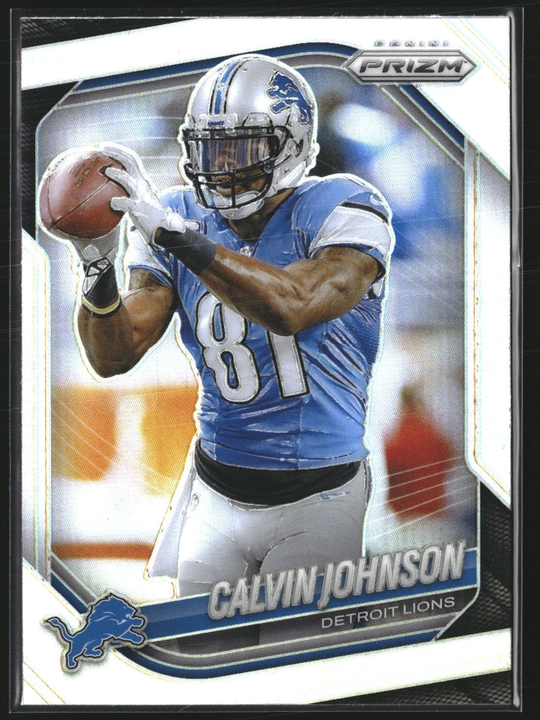 Calvin Johnson 2025 Panini Prizm 111 Silver HOF Detroit Lions
