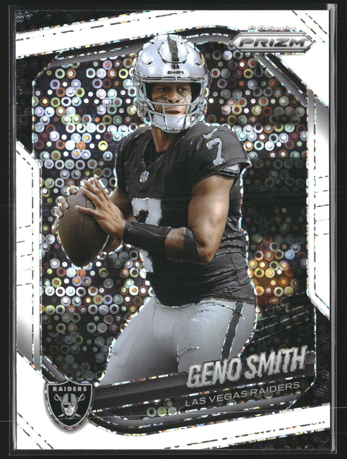 Geno Smith 2025 Panini Prizm 103 White Disco Las Vegas Raiders