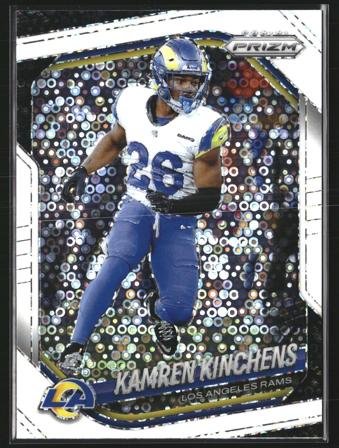 Kamren Kinchens 2025 Panini Prizm 59 White Disco Los Angeles Rams