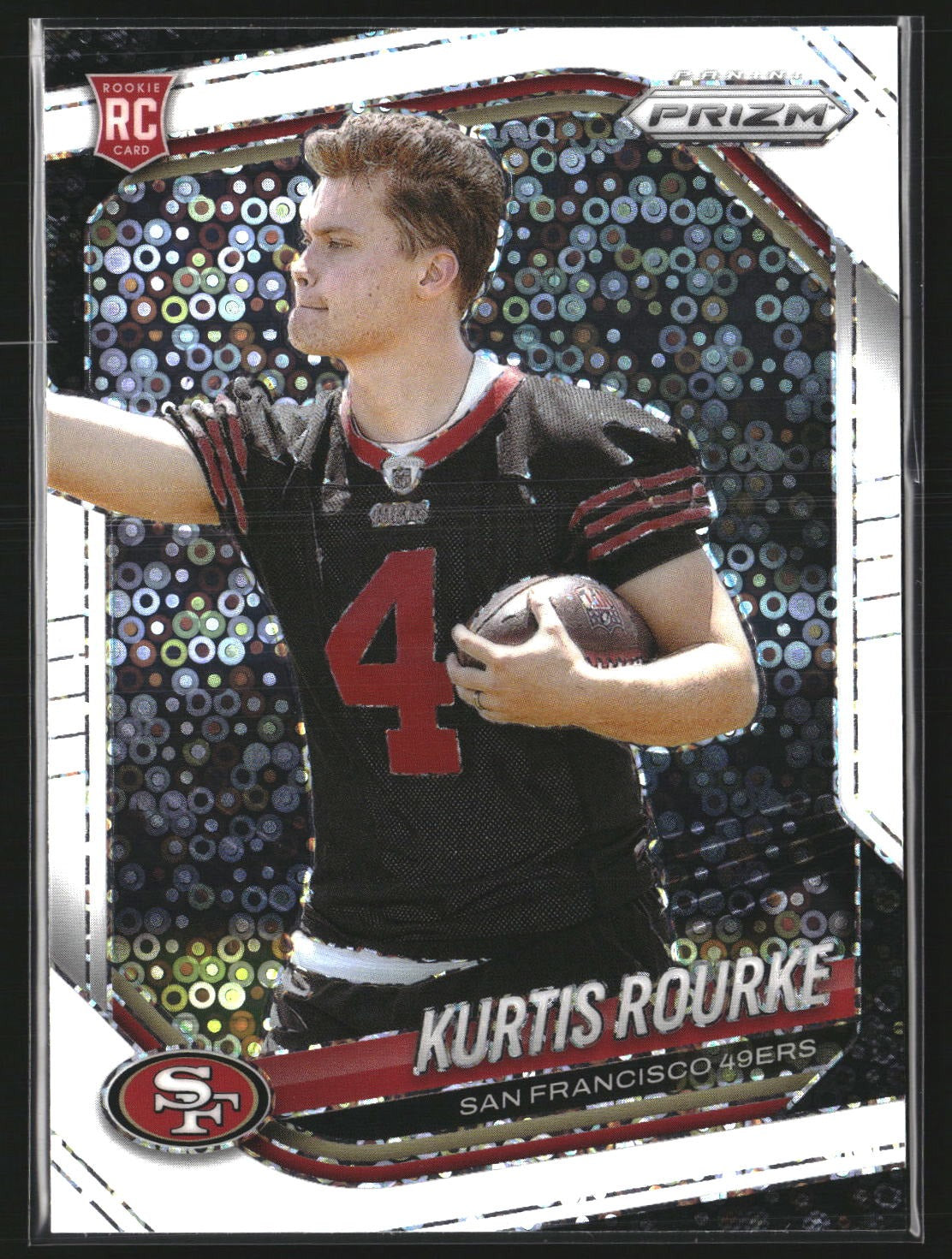 Kurtis Rourke 2025 Panini Prizm 397 White Disco San Francisco 49ers
