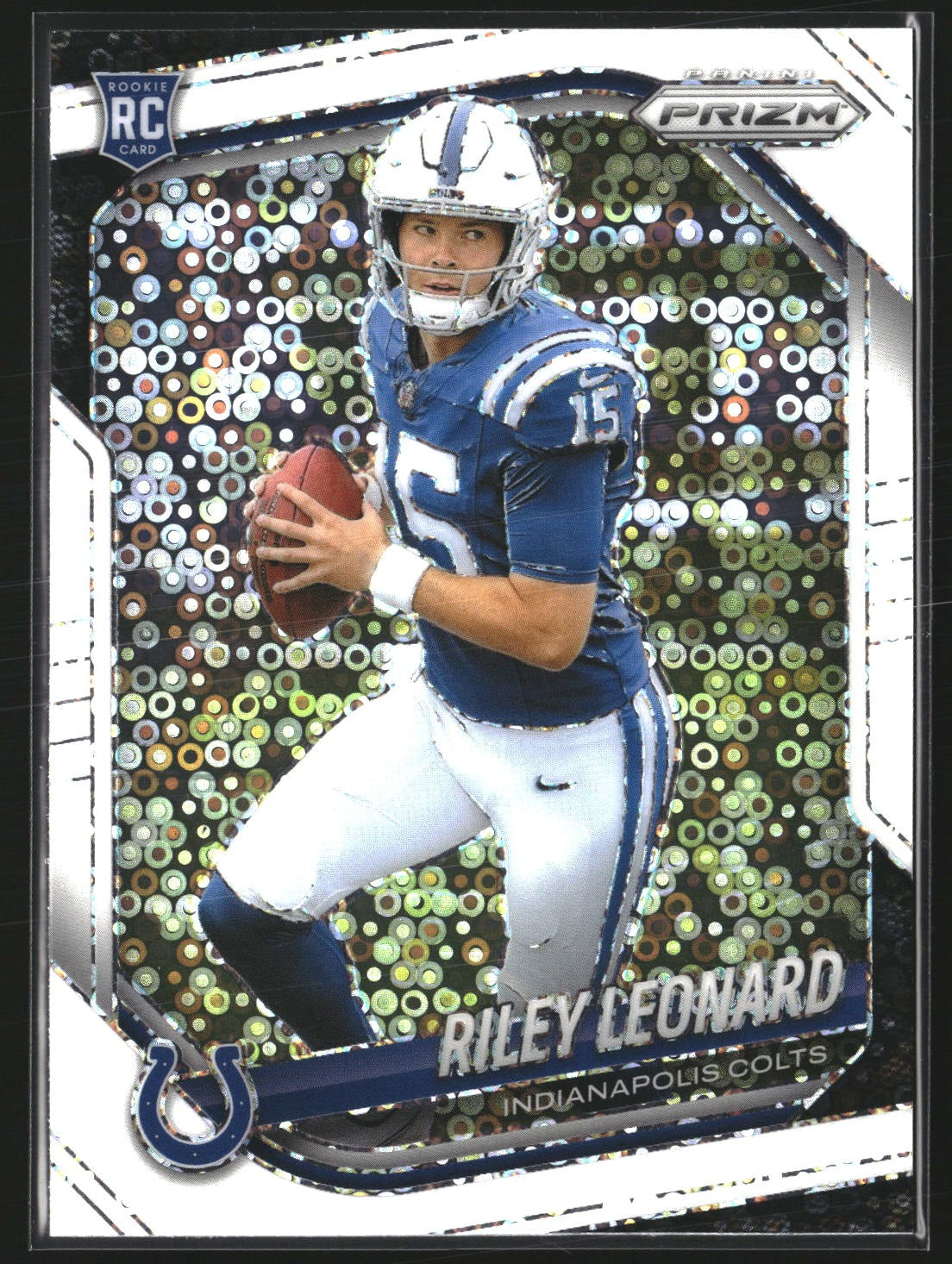 Riley Leonard 2025 Panini Prizm 342 White Disco Indianapolis Colts