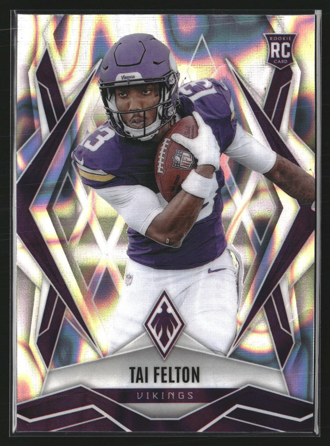 Tai Felton 2025 Panini Phoenix 171 Silver Prizm RC RC Minnesota Vikings