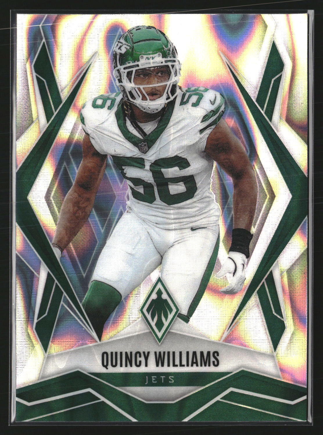 Quincy Williams 2025 Panini Phoenix 138 Silver Prizm New York Jets