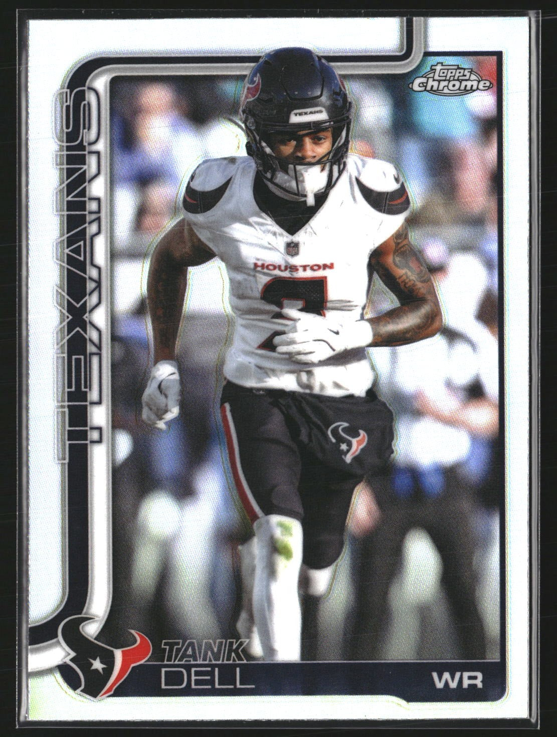 Tank Dell 2025 Topps Chrome 123 Refractor Houston Texans