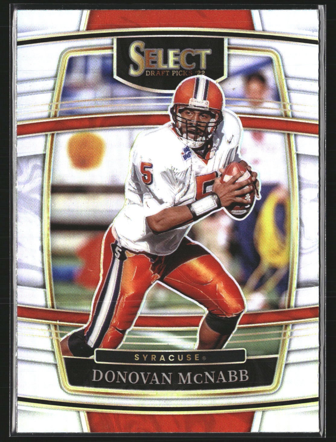 Donovan McNabb 2022 Panini Select Draft Picks 63 Silver Prizm Syracuse Orangemen
