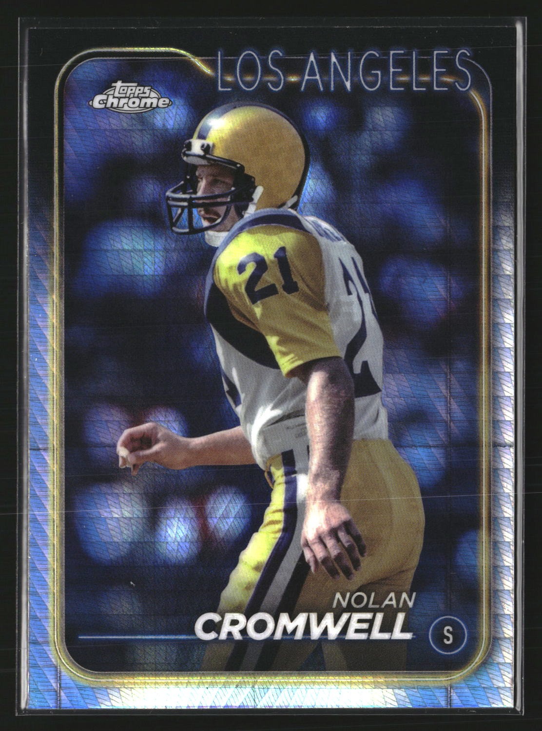 Nolan Cromwell 2024 Topps Chrome 105 Prism Refractor Los Angeles Rams